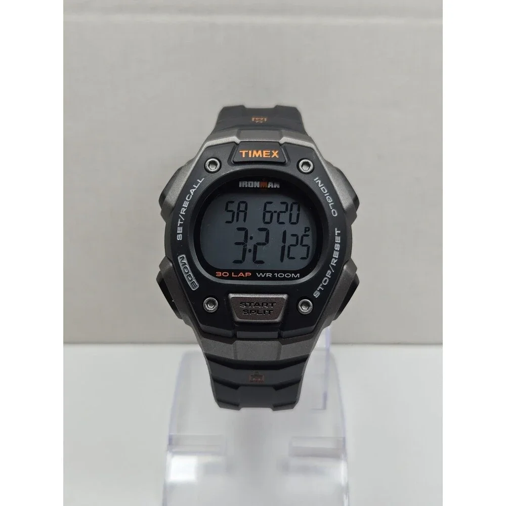 Timex Ironman Classic 30 Watch 44mm Indiglo WR100M New Battery Quartz T5K821 Men